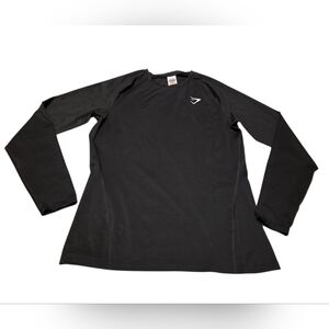 Men's Large Gymshark Black Element Baselayer Long Sleeve T-Shirt